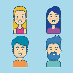 Colorful over blue background vector illustration icon