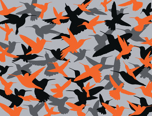 Hummingbird camouflage pattern