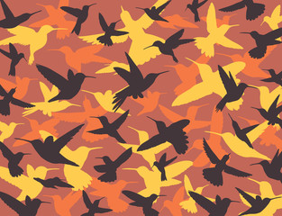 Hummingbird camouflage pattern