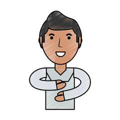 Young man cartoon