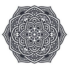Mandala Ornament Yoga Decorative Pattern Tribal Logo Vector Business Template 