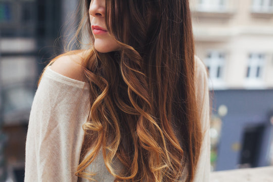 Woman With Gorgeous Long Hair