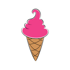 logo entreprise, restaurant, glacier, vente de crème glacée