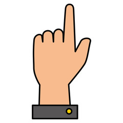 hand human index isolated icon vector illustration design