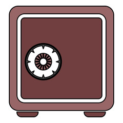 safe box isolated icon vector illustration design