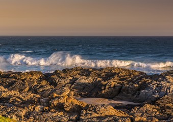 Evening landscape at the Tsitsikamma National Park and the Otter Trail in South Africa