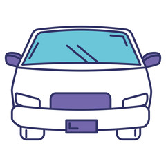 Obraz na płótnie Canvas car vehicle isolated icon vector illustration design