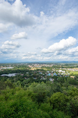 Fototapeta na wymiar View point. Nan Province in Thailand.