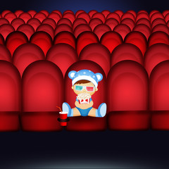 Naklejka premium A film forbidden by minors