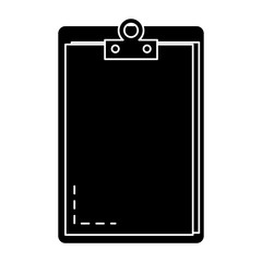 clipboard paper isolated icon vector illustration design