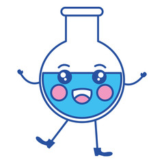 tube test kawaii character vector illustration design