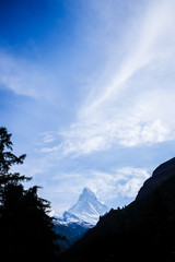 Matterhorn Peak at Zermatt, Switzerland. 