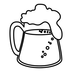 fresh beer isolated icon vector illustration design