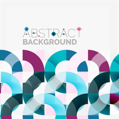 Obraz premium Colorful rings on grey background, modern geometric pattern design