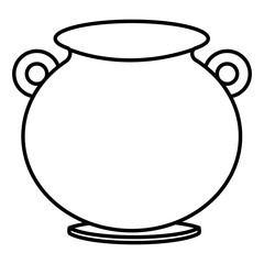 Cauldron of saint patrick vector illustration design