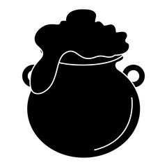 Cauldron of saint patrick vector illustration design