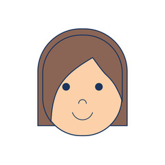 cartoon woman icon