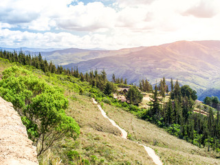 Fototapeta premium Andean landscape around Samaipata village, Bolivia, South America