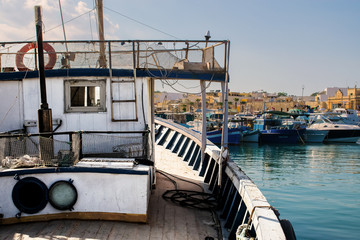 Fototapeta premium Trip on a Fishing Boat