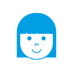 Fototapeta premium cartoon woman icon