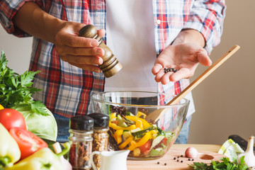 Woman cook at the kitchen