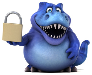 Fun dinosaur - 3D Illustration