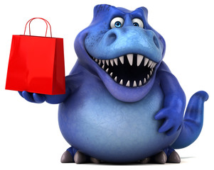 Fun dinosaur - 3D Illustration