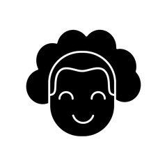 cartoon woman icon