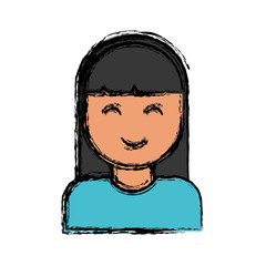 cartoon woman icon