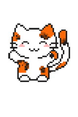 Obraz premium pixel cat