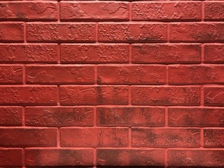 Red wall brick texture