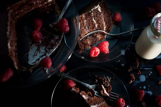 Chocolate Cake & Milk