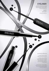 Poster Cosmetic Eyeliner with Packaging