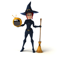 Sexy witch - 3D Illustration