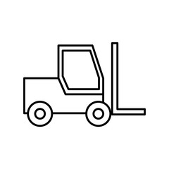 Fototapeta na wymiar forklift truck icon