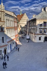 Rynek starego miasta w Lublinie - obrazy, fototapety, plakaty