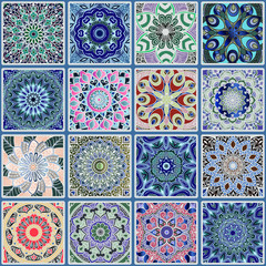 Colorful floral seamless pattern