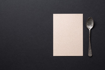 recycled paper restaurant menu background