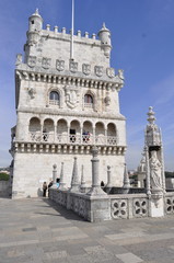 Fototapeta na wymiar Belem Tower in Lisbon, Portugak