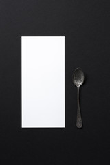 blank restaurant menu background
