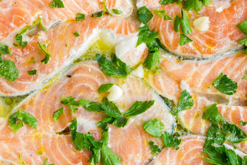 Cook the salmon in the oven