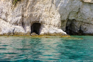 The Blue Caves in Zakynthos