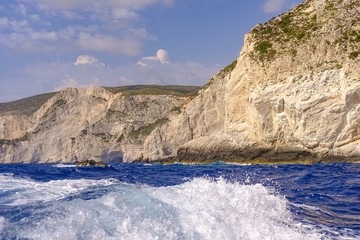 Fototapeta na wymiar Cliffs of Zakynthos island