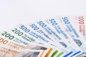 Danish money bills - Kroner