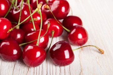 Red ripe sweet cherry