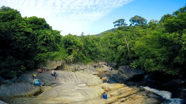 Tan sa dej waterfall koh phangan thailand