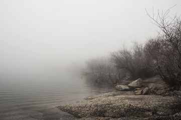 Obraz na płótnie Canvas Ambiente de nevoeiro