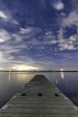 Sylvan lake at night