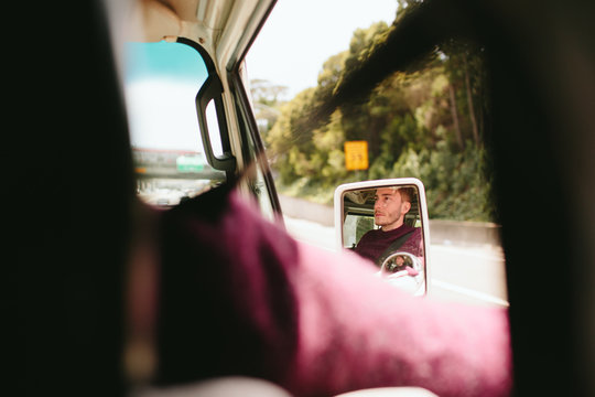 Young travelers drive up the coast of California 