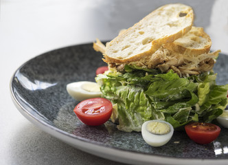 Caesar salad with chicken